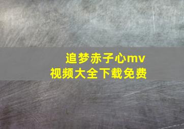 追梦赤子心mv视频大全下载免费