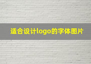 适合设计logo的字体图片