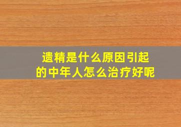 遗精是什么原因引起的中年人怎么治疗好呢