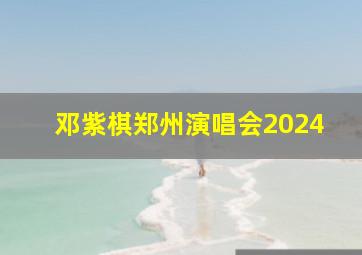 邓紫棋郑州演唱会2024