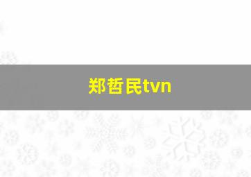 郑哲民tvn