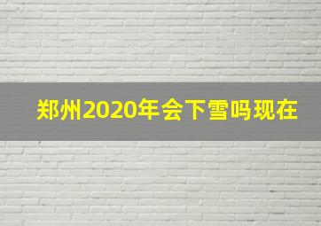 郑州2020年会下雪吗现在