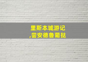 里斯本城游记,尝安德鲁葡挞