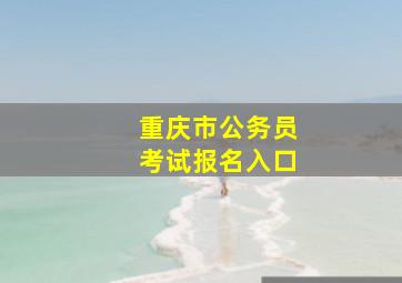 重庆市公务员考试报名入口