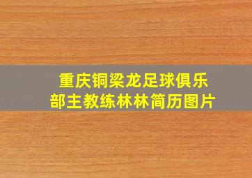 重庆铜梁龙足球俱乐部主教练林林简历图片