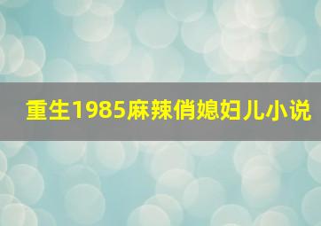 重生1985麻辣俏媳妇儿小说