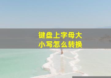 键盘上字母大小写怎么转换