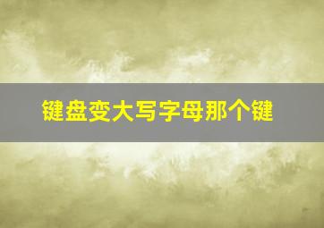 键盘变大写字母那个键