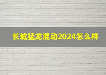 长城猛龙混动2024怎么样