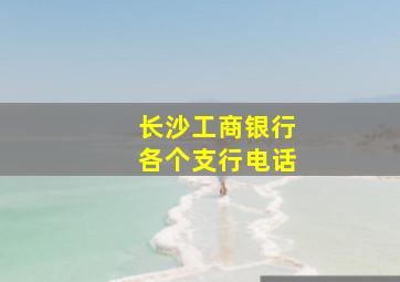 长沙工商银行各个支行电话