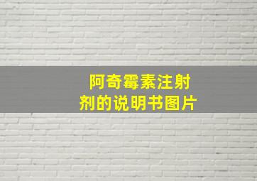 阿奇霉素注射剂的说明书图片