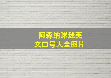 阿森纳球迷英文口号大全图片