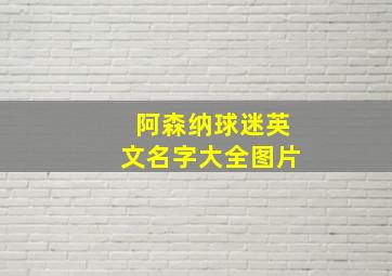 阿森纳球迷英文名字大全图片