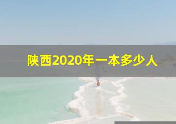 陕西2020年一本多少人