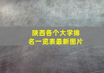 陕西各个大学排名一览表最新图片