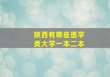 陕西有哪些医学类大学一本二本