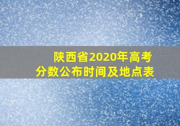 陕西省2020年高考分数公布时间及地点表