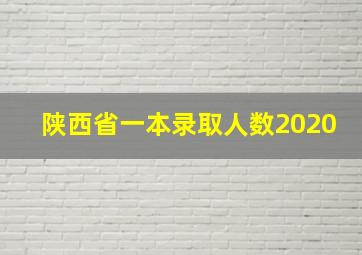 陕西省一本录取人数2020