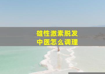 雄性激素脱发中医怎么调理