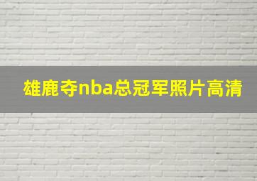 雄鹿夺nba总冠军照片高清