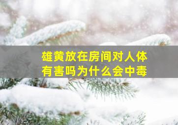 雄黄放在房间对人体有害吗为什么会中毒