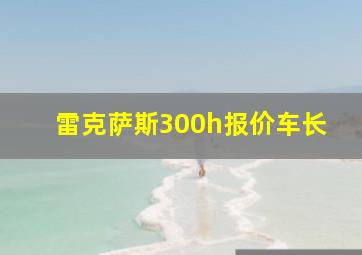 雷克萨斯300h报价车长