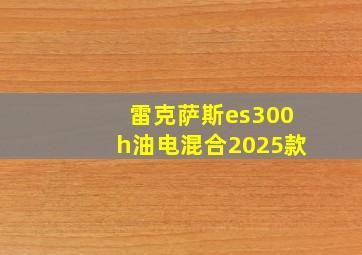 雷克萨斯es300h油电混合2025款