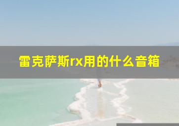 雷克萨斯rx用的什么音箱