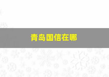 青岛国信在哪