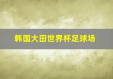 韩国大田世界杯足球场