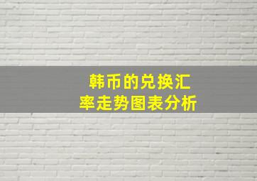 韩币的兑换汇率走势图表分析