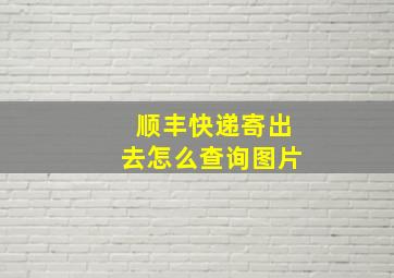 顺丰快递寄出去怎么查询图片