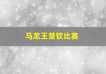 马龙王楚钦比赛