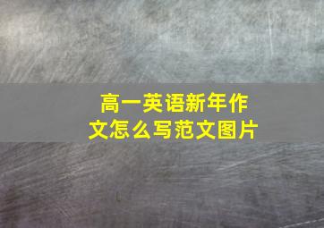 高一英语新年作文怎么写范文图片