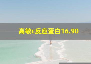 高敏c反应蛋白16.90