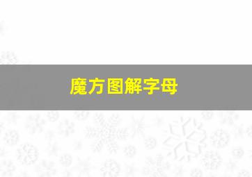 魔方图解字母