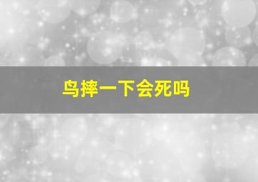 鸟摔一下会死吗