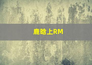 鹿晗上RM