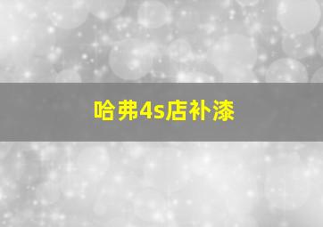 哈弗4s店补漆