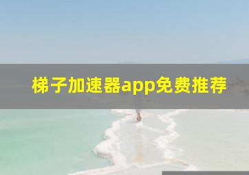 梯子加速器app免费推荐